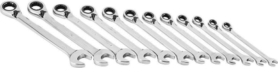 Set çelësash kombinim Neo Tools, 12 copë, me ragllëk, në çantë