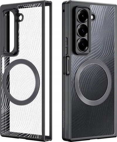 Maskë mbrojtëse Dux Ducis Aimo Mag për Samsung Galaxy Z Fold6 SE, kompatibile me MagSafe, e zezë