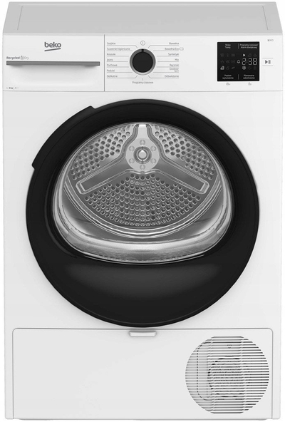 Сушара за алишта Beko BM3T38230WPB, 8kg, топлинска пумпа, бела