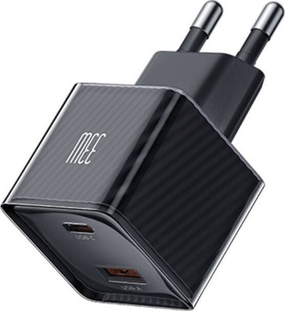 Ѕиден полнач Mcdodo Fast, 33W GaN, USB C и USB A, црн