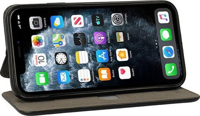 Kabure libri Samsung Galaxy M52, magnetike, me xhep për karta, e zezë
