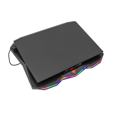 Ftohës Gaming  White Shark GCP-03 Glacier,Rainbow LED,USB HUB, i zi