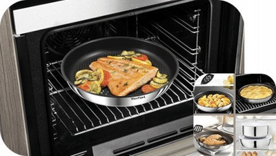 Сет тенџериња и тави Tefal Ingenio Emotion, 11 делови, не'рѓосувачки челик, за индукција