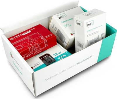 Kit zhvillimi JustPi Raspberry Pi 4 Model B, 8GB RAM, 32GB microSD, i zi