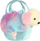 Lodër pelushi Aurora Fancy Pals Cotton Candy Dog, qen me çantë, 20 cm, shumëngjyrëshe
