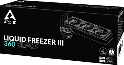 Ftohës me ujë Arctic Liquid Freezer III, 360mm, i zi