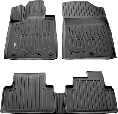 Kilimë 3D Stingray HYUNDAI Santa Fe IV TM, set me 5 copa, ngjyrë e zezë