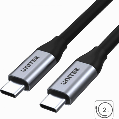 Kabllo rrjeti USB Unitek USB-C (C14091ABK), 2m , e argjendtë