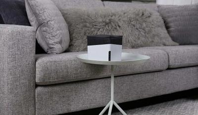 Dehumidifikues ambienti Wenko Cube 500 G, për 16 m², rezervuar 0.8 L, i bardhë