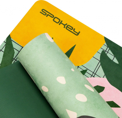 Tapet për ushtrime Spokey Home Jungle 941974, mikrofibër suede, TPE antirrëshqitës, shumëngjyrësh