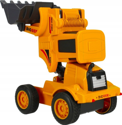 Lodër buldozer metali MEGA CREATIVE 482700, 15 cm, me pull back, shumëngjyrësh
