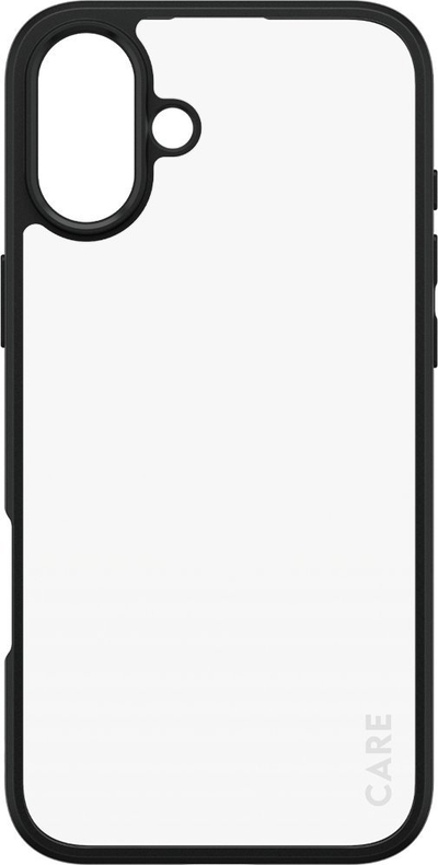 Mbulesë telefoni PanzerGlass Urban Combat Case, për iPhone 16 Plus, pjesa mbrapa transparente, kornizë e zezë