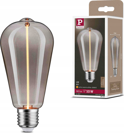 Llambë LED dekorative Paulmann Floating Shine, E27, 2.8W, xham smoke