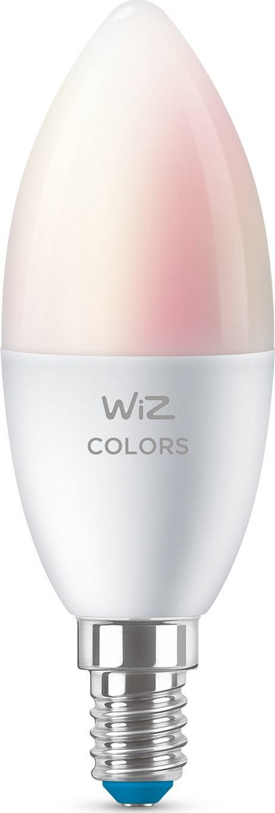Llampë smart WiZ Candle C37, 4.9W, RGB 2200-6500K, E14, e bardhë