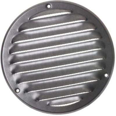 Grilë ventilimi metalike MR125ZN, rrethore Ø125mm, çelik i galvanizuar, gri