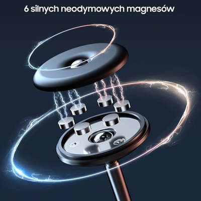 Mbajtëse magnetike për makinë Awei X22, për panel bordi, universale, e zezë