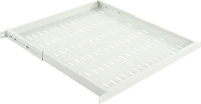 Raft i brendshëm për kabinet 19" Lanview RAS800WH, i rregullueshëm, mban deri 50 kg, gri