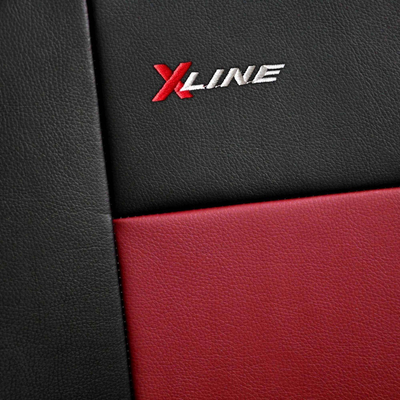 Mbulesa sedilesh makine X-Line 200, set universal, shkon me airbag, e kuqe me të zezë