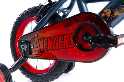 Biçikletë fëmijësh Huffy Marvel Avengers 12", rrota ndihmëse, gri