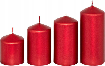Set qirinjsh Feeric Christmas, 4 copë, 505g, të kuq sateni
