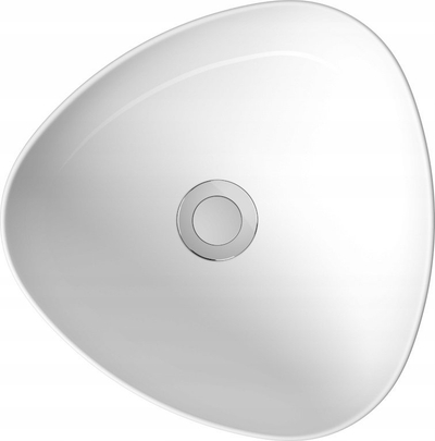 Lavabo mbi banak Cersanit Mito Savio K711-002, 40 cm, qeramike, e bardhë
