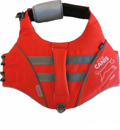 Jelek shpëtimi për qen Active Canis Life Jacket M, neopren, reflektues, portokalli