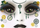 Sticker dekorativ fytyre Herma Face Art Steampunk Amelia, folie shumëngjyrëshe, 1 set
