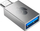 Adapter USB CHERRY USB A në USB C, trup alumini, gri