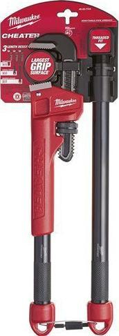 Çelës tubash Milwaukee Cheater Adaptable, 24", kapje 2.5", i kuq