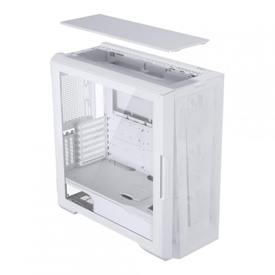 Kase PC Phanteks Eclipse G500A DRGB, xham i temperuar, 3 ventilatorë 140mm ARGB, e bardhë