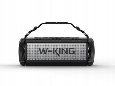 Kuti Bluetooth W-King D8, 50W, IPX6, zi me argjend