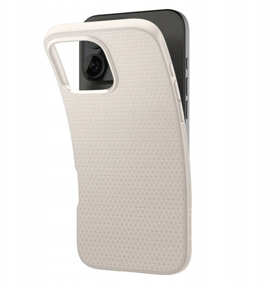 Mbulesë telefoni Spigen Liquid Air për iPhone 17 Pro Max, fleksibile, antirrëshqitëse, gri
