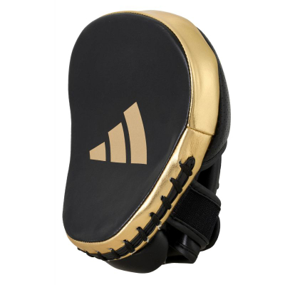 Targete boksi Adidas Pro, mikrofibër, mbushje EVA, të zeza me ari