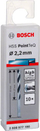 Set stërvitëse metali Bosch HSS PointTeQ, 2.2mm, 10 copa