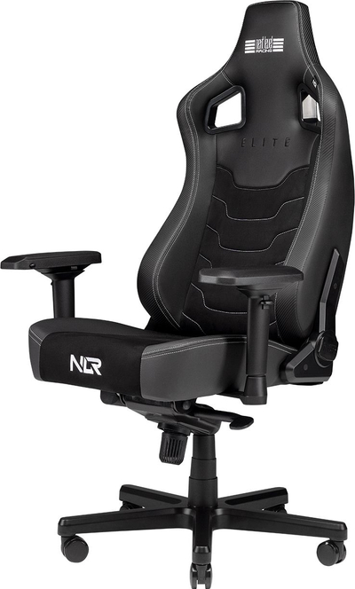 Karrige gaming Next Level Racing ELITE, lëkurë dhe suede, ergonomike, e zezë