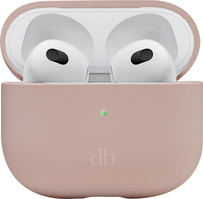Kuti mbrojtëse për kufje Dbramante1928 Costa Rica, për Apple AirPods 2, silikon i ricikluar, rozë
