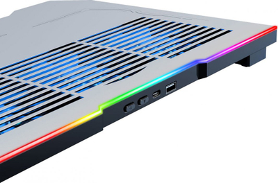 Ftohës për laptop Mozos LS6-RGB, i hirtë