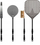 Set lopatash furre pice Alfa Forni Peel Set Large, 4 pjesë, metalik