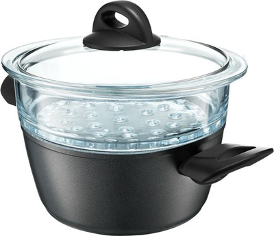 Tenxhere me avull Dajar, 20 cm, 2.5 l, e zezë