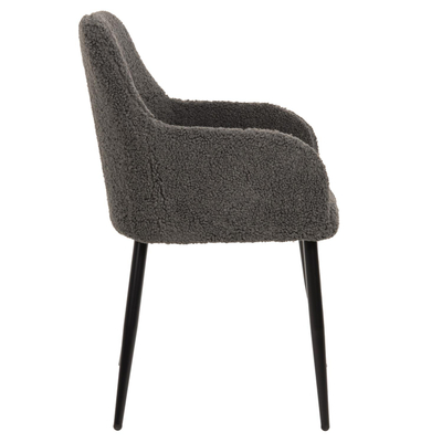 Kolltuk Shelly 57x55x87Hcm (HM8591.01), gri/ zezë