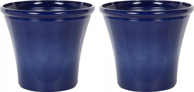 Set me vazo lulesh KOKKINO Stone, 2 copë, 50 cm, blu navy