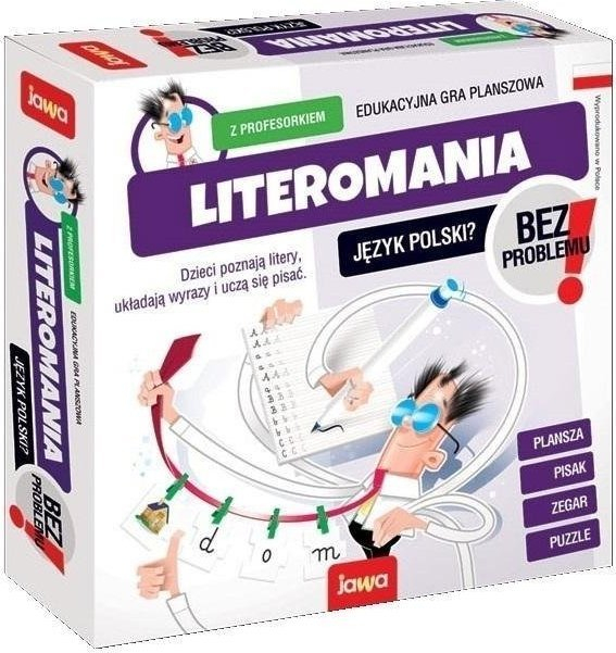 Loja shoqërore Jawa Literomania with Professor JAWA, edukative, për fëmijë 5 8 vjeç, shumëngjyrëshe