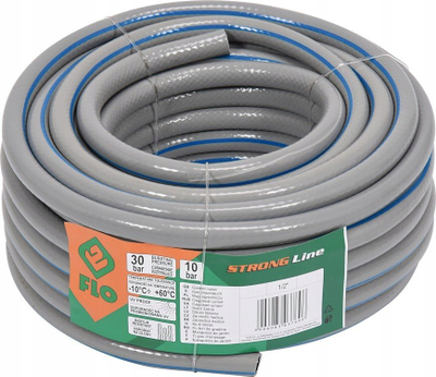 Zorrë uji për kopësht Flo Strong Line 1/2", 30 m, gri