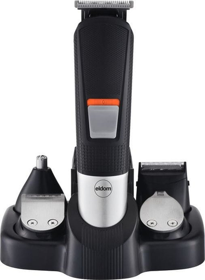 Set qethëse flokësh dhe mjekre ZMG20, 5 në 1, pa kabëll, ekran LED, gri