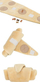 Lodër për qen Trixie Dog Toy Croissant, 40 cm, poliester, bezhë