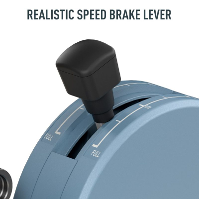 Kontrollues fluturimi Thrustmaster TCA Quadrant Add-on Airbus Edition për PC, me leva magnetike, blu