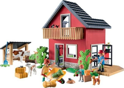 Set lodrash Playmobil Country 71248 Farm House, shtëpi ferme, kopsht me kafshë, shumengjyrësh