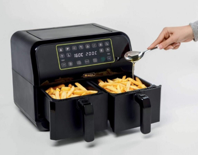 Fritezë me ajër të nxehtë Ariete 4623/00, dyshe, 8 l, 1700W, e zezë