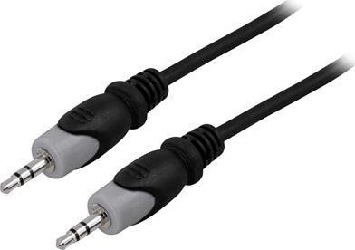 Kabllo audio 3.5mm stereo, mashkull-mashkull, 3m, e zezë