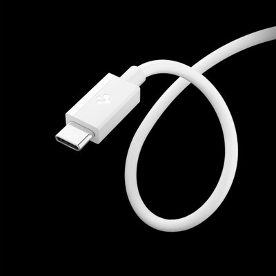 Kabllo USB Spigen Essential EB6020AC, USB në Type C, 2 metra, 60W, e bardhë